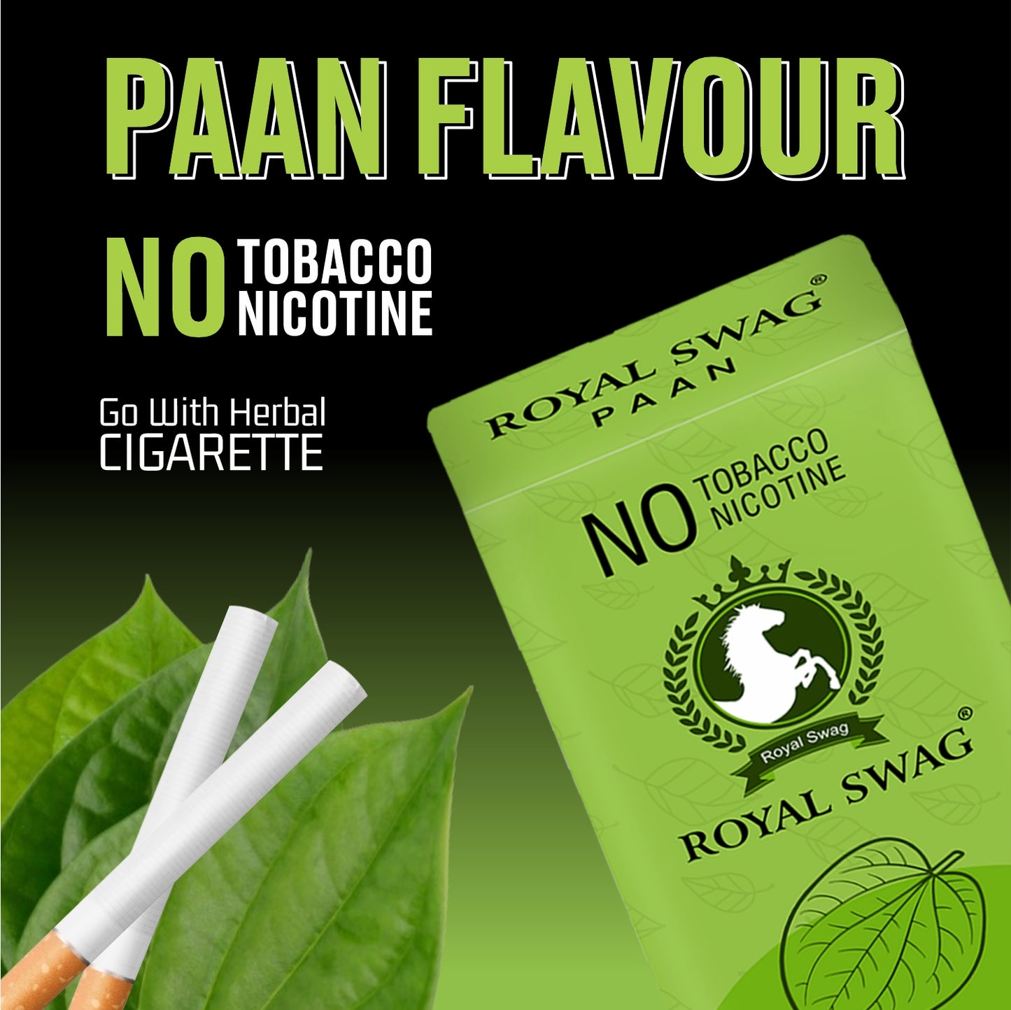 Natural Herbal Cigarettes PAAN Flavour(10 Sticks) 100% Tobacco-Free and Nicotine