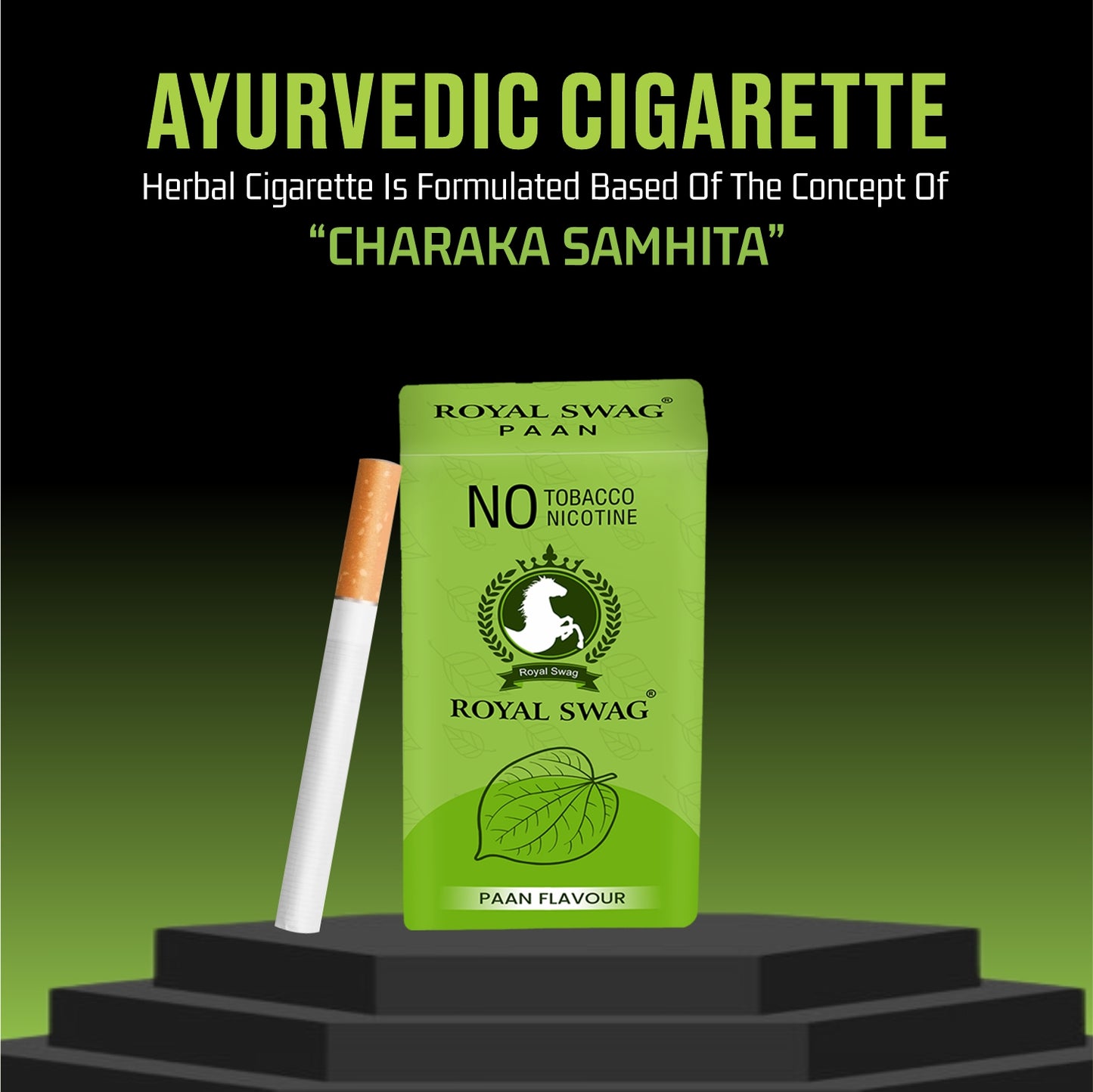 Natural Herbal Cigarettes PAAN Flavour(10 Sticks) 100% Tobacco-Free and Nicotine