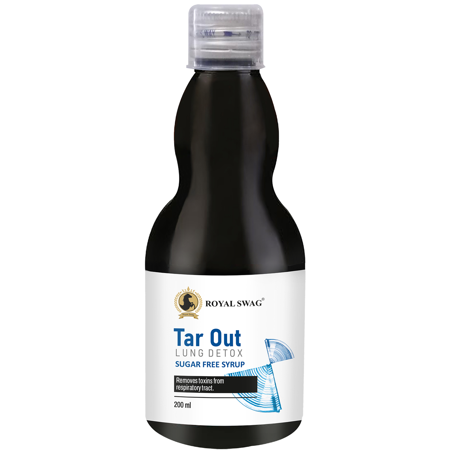 Tar Out Ayurvedic Syrup Lungs Detox - Sugar Free - 200 ML