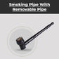 Black Smoking Pipe With Removable Pipe