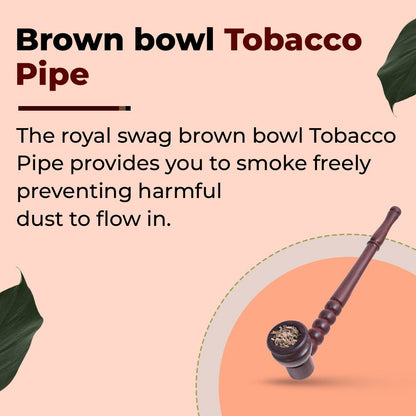 Brown Smoking Pipe With Removable Pipe theroyalswag