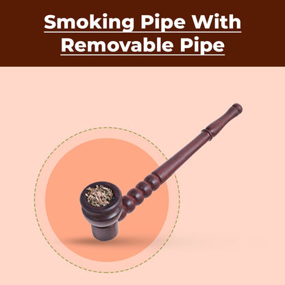 Brown Smoking Pipe With Removable Pipe theroyalswag