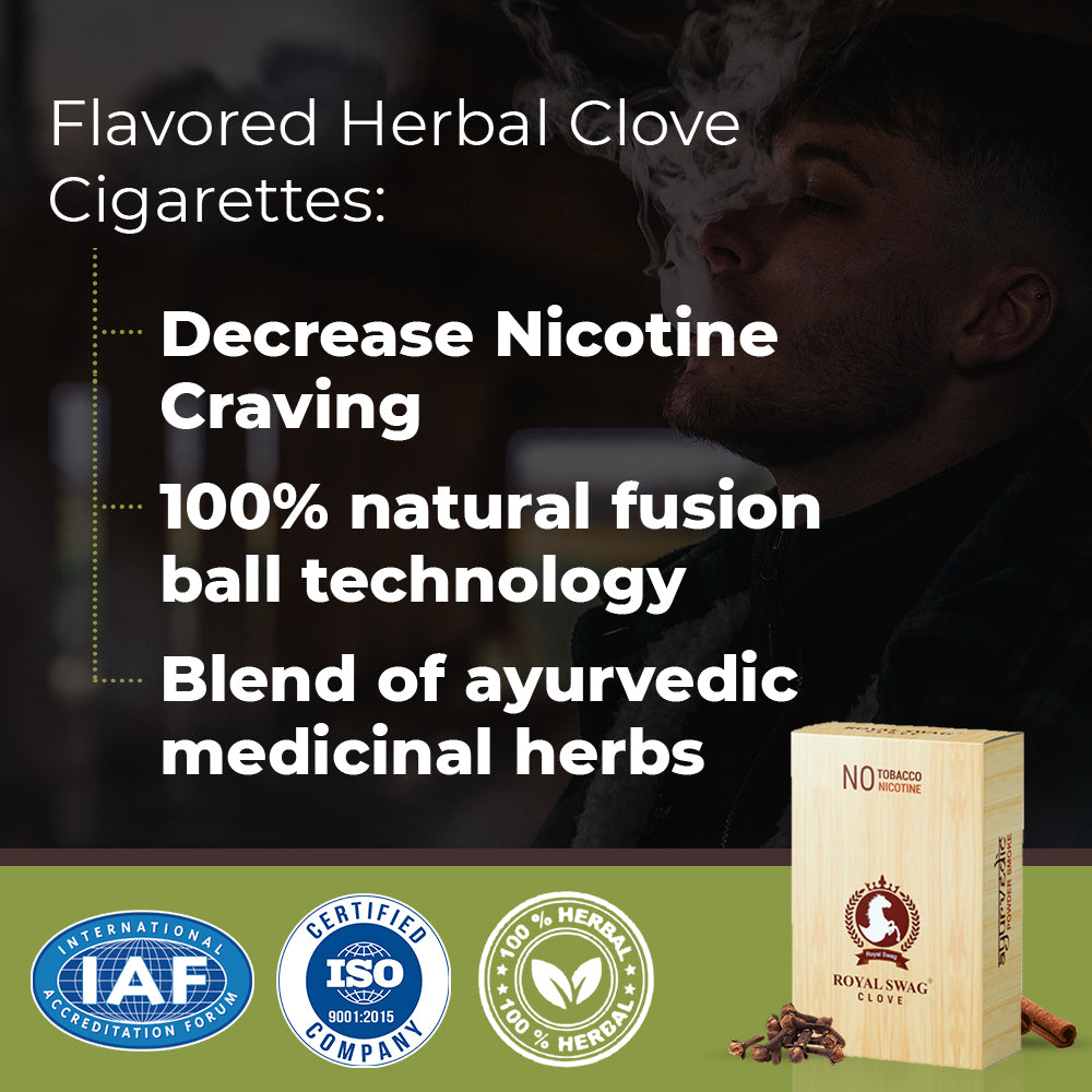 Royal Swag Flavored Herbal Cigarette Combo Pack (Frutta, Clove, Mint,Regular - Each 10 Stick, Shot-1)