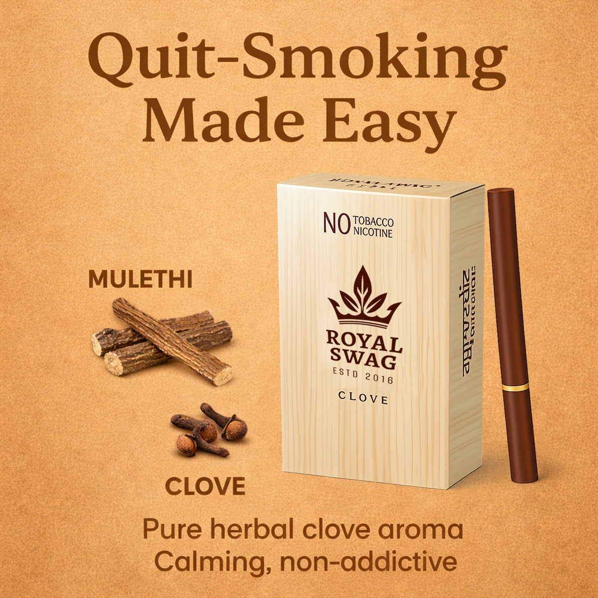 Flavored Herbal Cigarette Combo Pack (Frutta, Clove, Mint - Each 20 Stick, Shot-1) theroyalswag