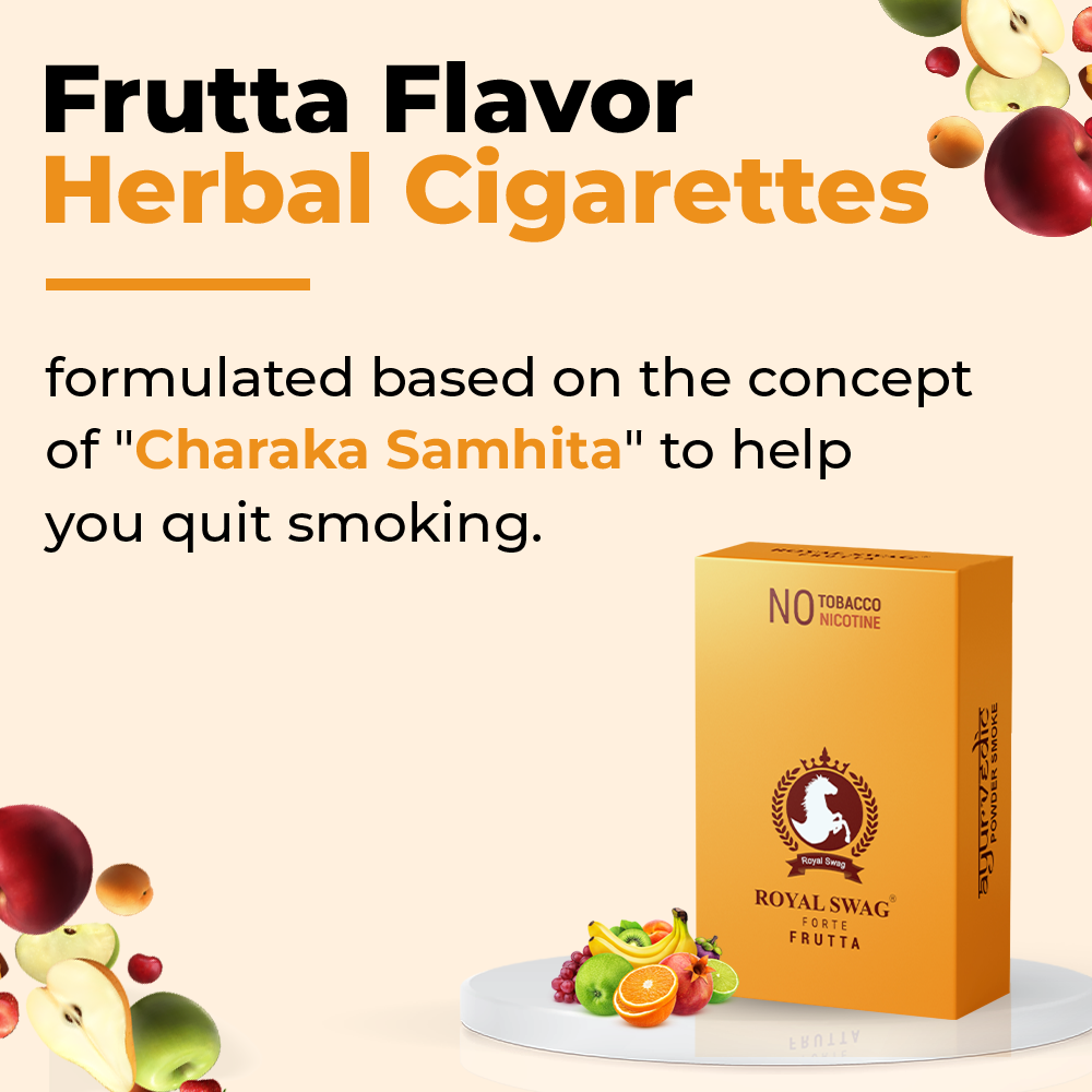 Royal Swag Flavored Herbal Cigarette Combo Pack (Frutta, Clove, Mint,Regular - Each 10 Stick)
