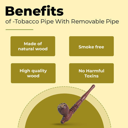 Italian Style Tobacco Pipe With Removable Pipe theroyalswag