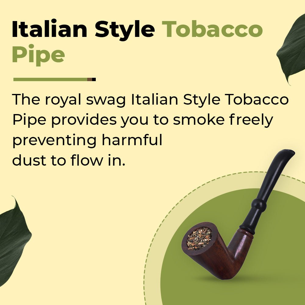 Italian Style Tobacco Pipe With Removable Pipe theroyalswag