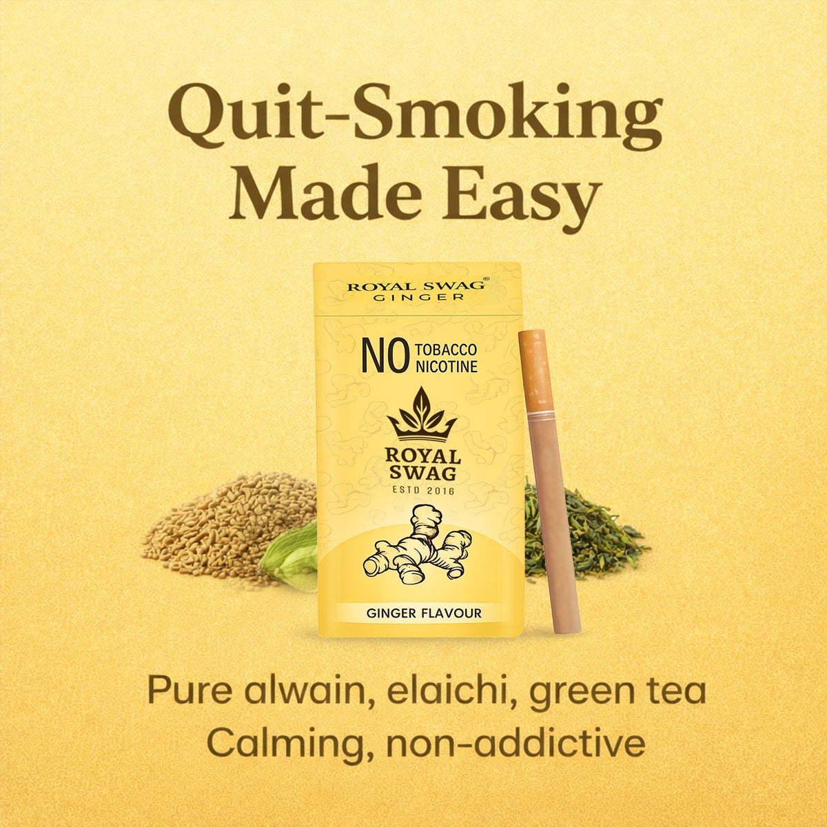 Royal Swag Flavored Herbal Cigarette Combo Pack (Frutta, Clove, Mint - Each 10 Stick, Shot-1) theroyalswag