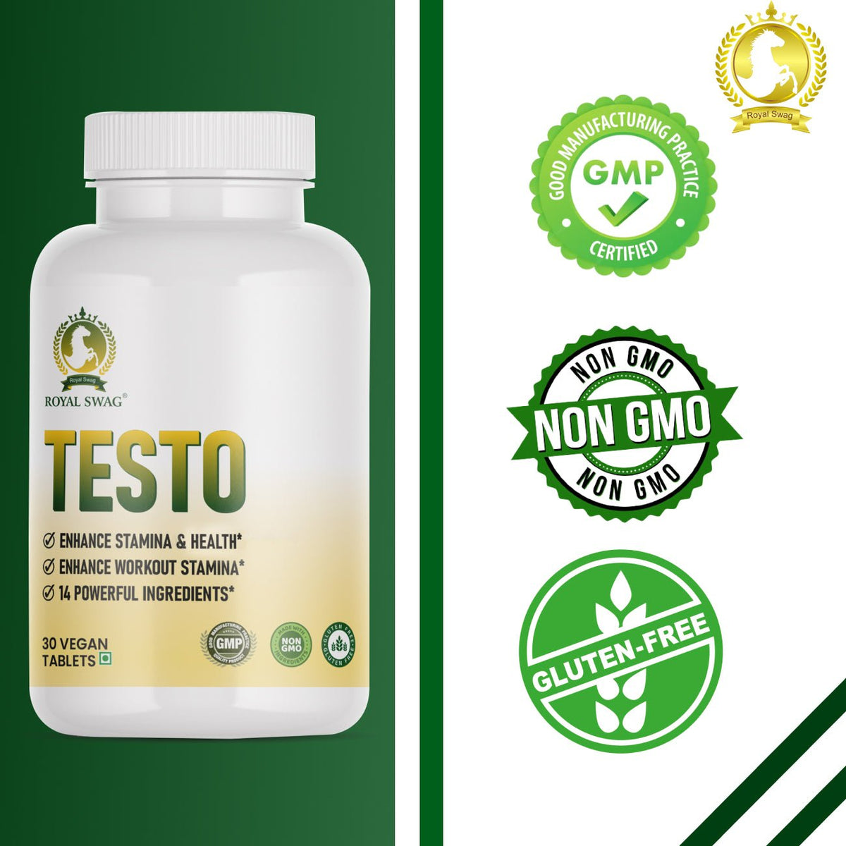 Natural Testosterone Tablet 30 Pcs Pack theroyalswag