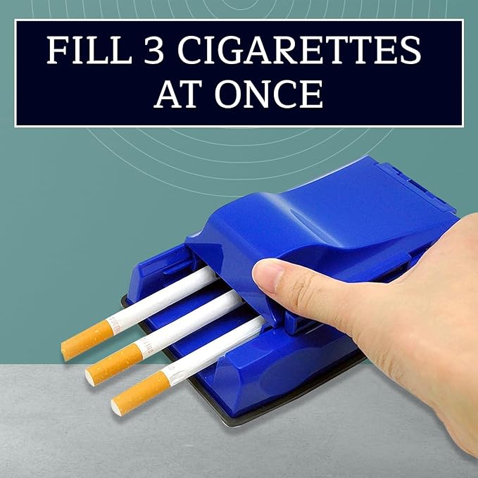 Regular & King Size cigarette injector rolling machine | Manual Cigarette Making Rolling Maker Tobacco Injector Machine | Make 3 Cigarette At Once(Quick Tube Filling & Hand Operated Tool) theroyalswag