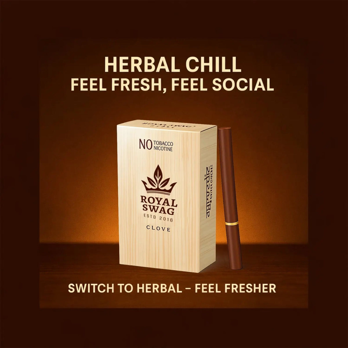 Flavored Herbal Clove Cigarettes- 10 Sticks Packet theroyalswag