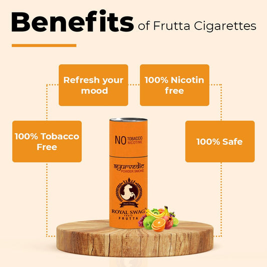 Royal Swag Flavored Herbal Cigarette Combo Pack (Frutta, Clove, Mint,Regular - Each 5 Stick, Shot-1) theroyalswag