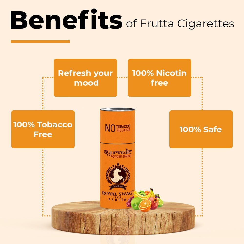 Royal Swag Flavored Herbal Cigarette Combo Pack (Frutta, Clove, Mint,Regular - Each 5 Stick, Shot-1) theroyalswag