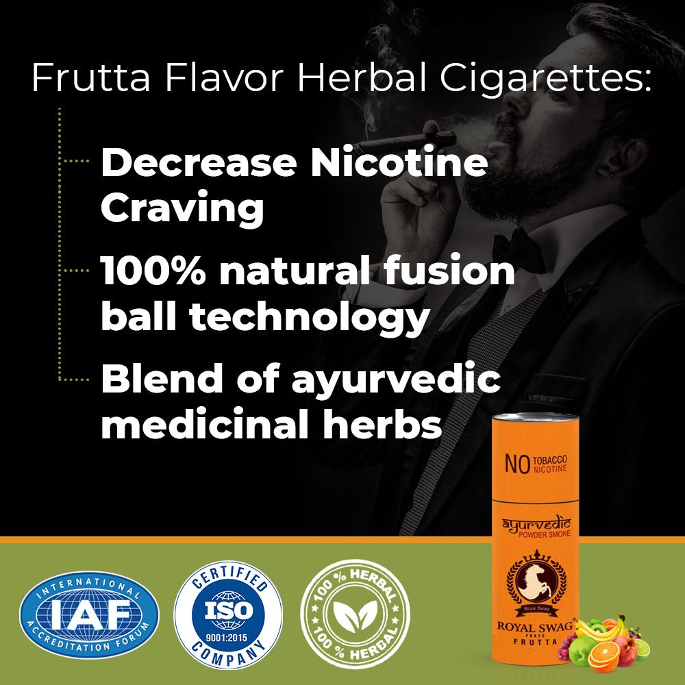 Royal Swag Flavored Herbal Cigarette Combo Pack (Frutta, Clove, Mint,Regular - Each 5 Stick, Shot-1) theroyalswag