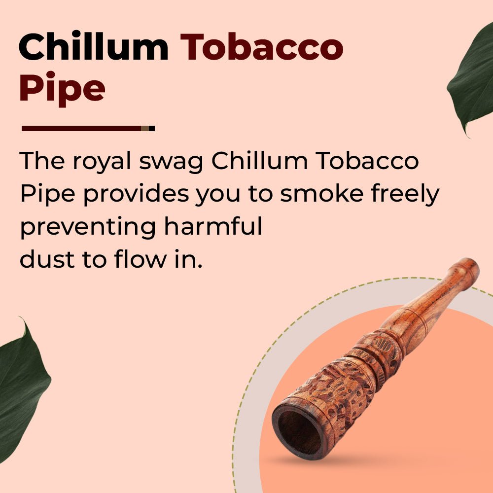 Royal Swag Mughal Style Tobacco Pipe Handmade Shiva Chillum Hookah Smoking Pipe theroyalswag