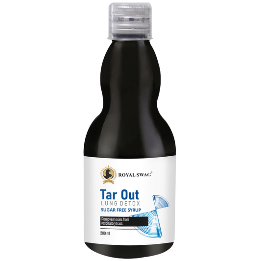 Tar Out Ayurvedic Syrup Lungs Detox - Sugar Free - 200 ML theroyalswag