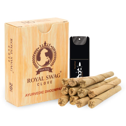 Ayurvedic & Herbal Long Bidi Smoke (20 Stick) Non Filter Bidi Ayurveda Herbs 100% Natural Ingrediens Clove & Tulsi theroyalswag