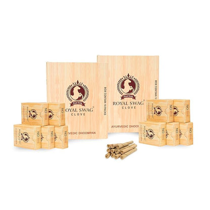 Ayurvedic & Herbal Long Bidi Smoke, (Pack of 20 X 20 Bidi Sticks Per Pack) Stop Nicotine Craving Tobacco Free Dhoompan Helps in Quit Smoking - (400 Sticks) theroyalswag