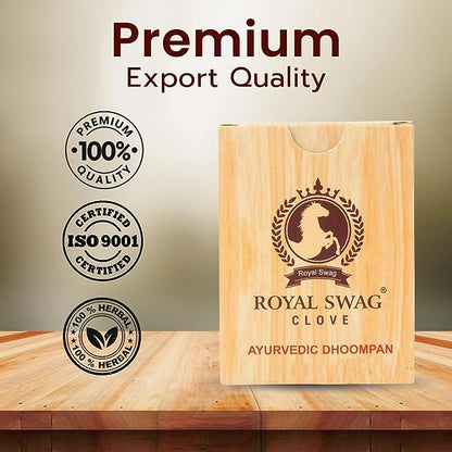 Ayurvedic & Herbal Long Bidi Smoke, (Pack of 20 X 20 Bidi Sticks Per Pack) Stop Nicotine Craving Tobacco Free Dhoompan Helps in Quit Smoking - (400 Sticks) theroyalswag