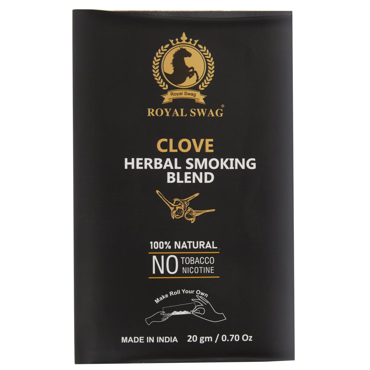 100% Tobacco & Nicotine Free Smoking Mixture Blend (20 gram) Clove Flavour theroyalswag