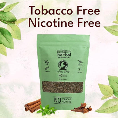 Tobacco & Nicotine Free Herbal Smoking Blend- 100gm theroyalswag