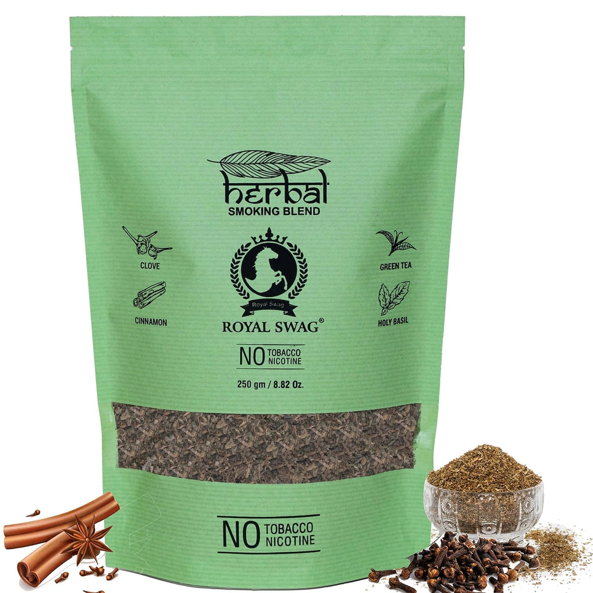 Tobacco & Nicotine Free Herbal Smoking Blend -250 gm theroyalswag