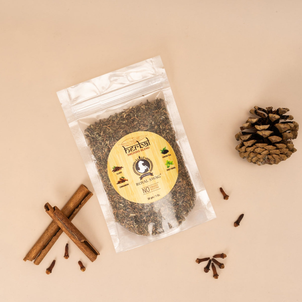 Tobacco & Nicotine Free Herbal Smoking Blend- 30gm theroyalswag