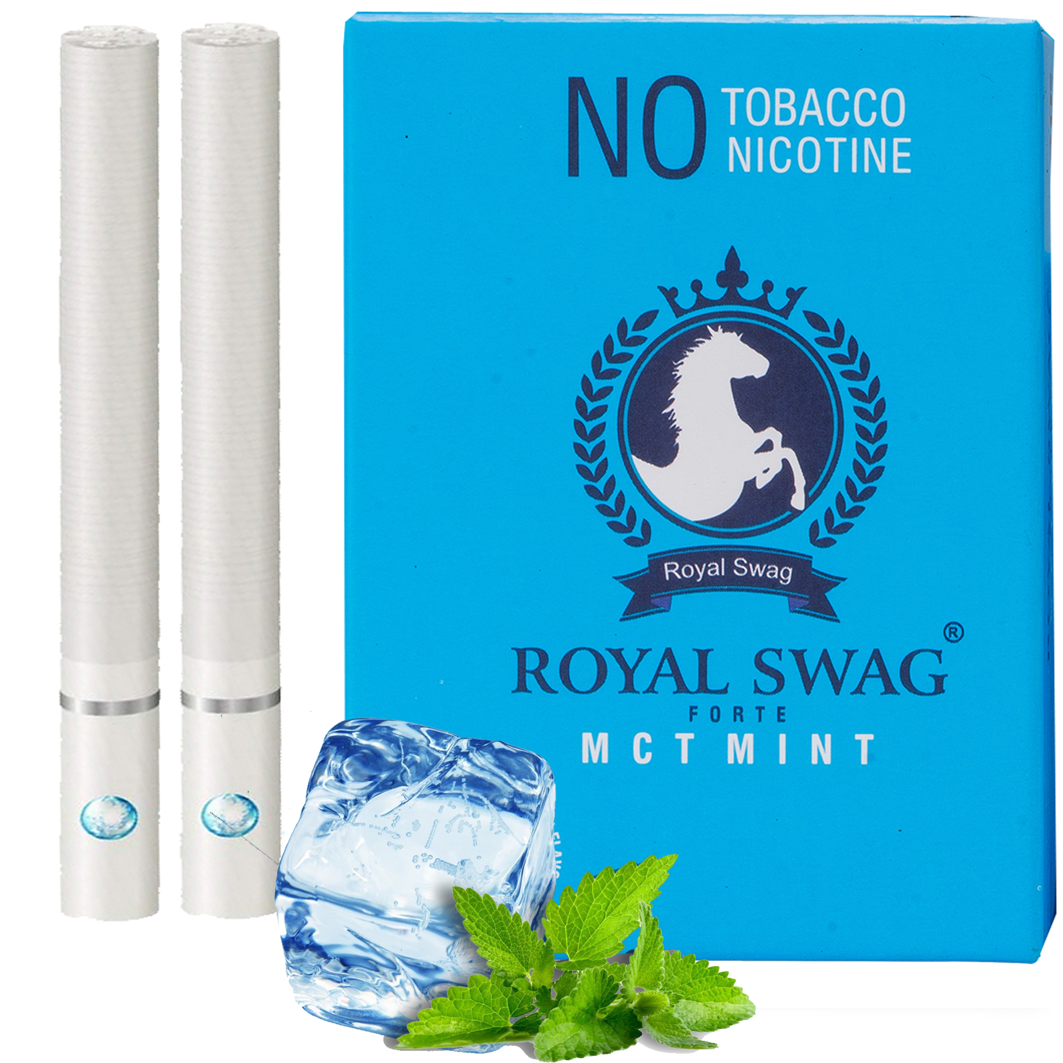 ROYAL SWAG Ayurvedic Herbal Cigarette Mint Flavor Smoke 20 Sticks P